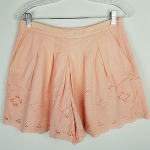 J. Crew | Pleated blush pink/coral skort Size 4